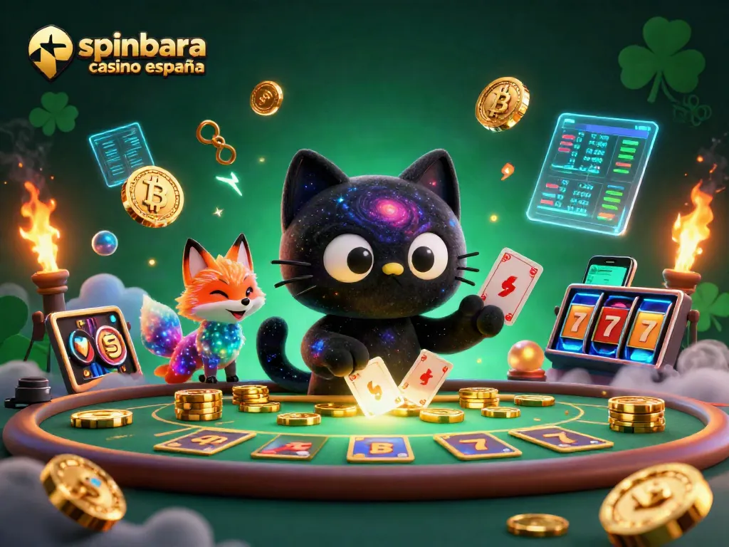 Engage in thrilling gameplay at Spinbara Casino España with 3D cosmic characters and dynamic slot features.